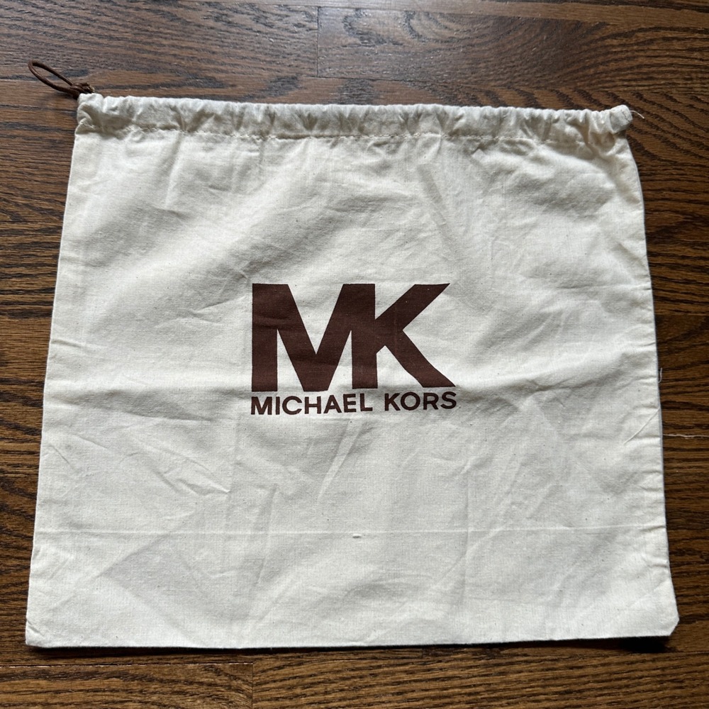 Michael Kors Dust Bag Women Cream Brown Storage Accessory Handbag Protector